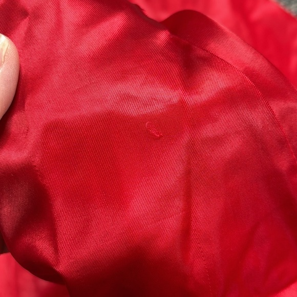 Vintage Miss Teen Pageant Red Satin Button Jacket Size S/M - Picture 9 of 12